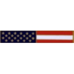 UNITED STATES FLAG BAR PIN LONG USA FLAG BAR PIN